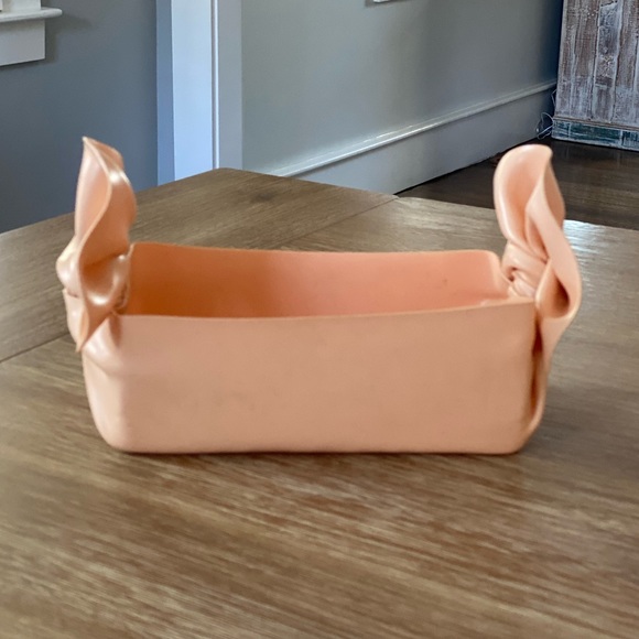 Vintage 80s C.T. Designs Pink Bow Plastic Rectangular Tissue Box Holder - Picture 8 of 13